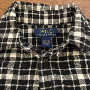 Polo Ralph Lauren Flannel Button Down Plaid Shirt Boys 10/12